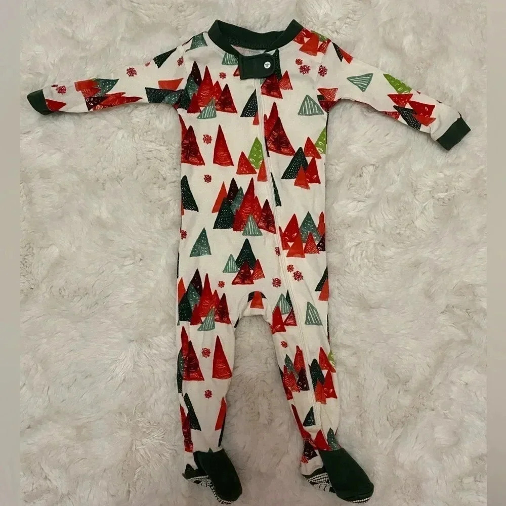 Burt’s Bees Baby Holiday Pajamas unisex, size 3-6 months